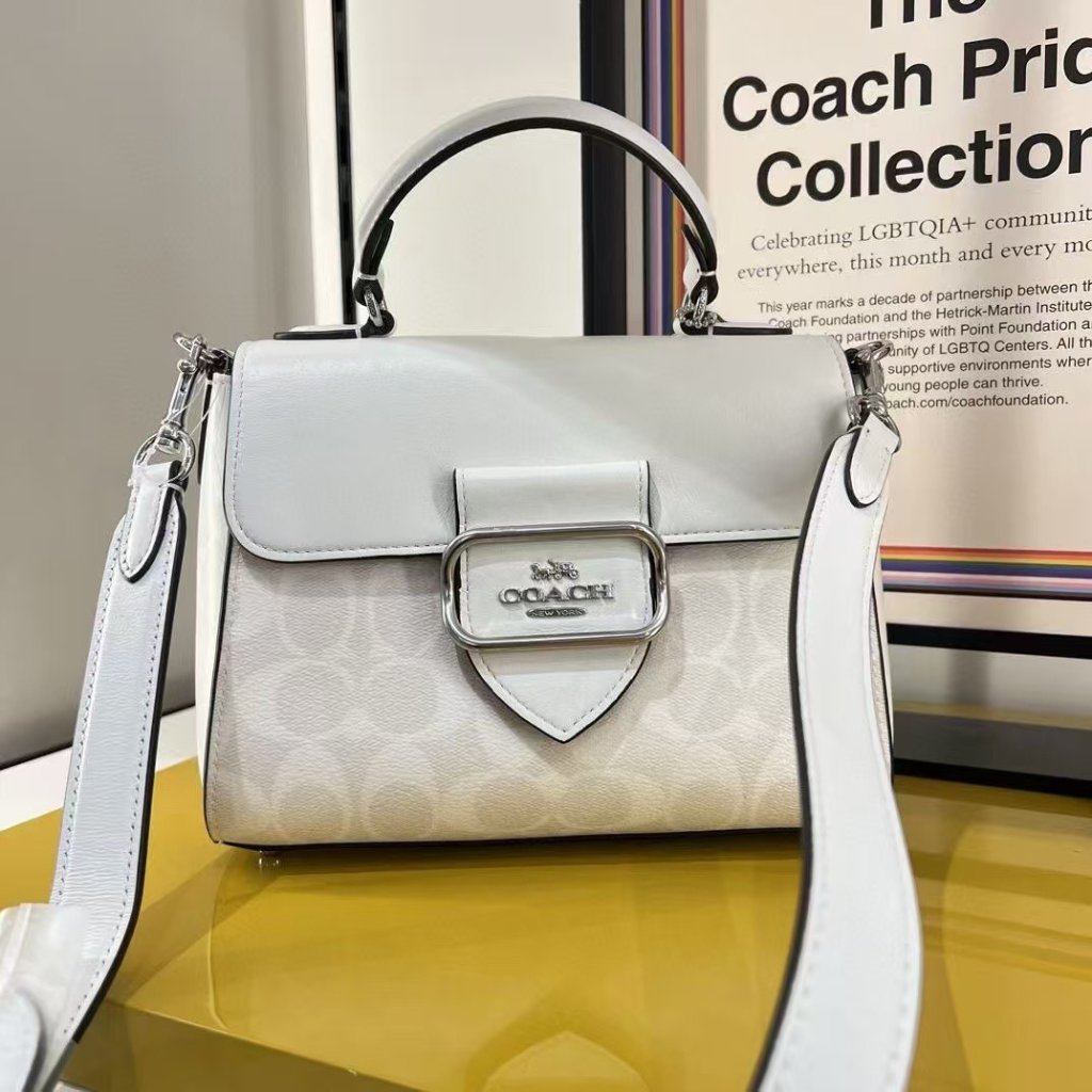Coach Morgan Top Handle Satchel In Signature Canvas Cj614